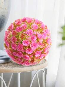 Artificial Boxwood Grass Balls,Simulation Garden Grass Balls,Flower Balls,17cm,6.7inch,Pink,Autumn,Pool Decoration,Wedding Decoration,Mother's Day Decoration,Bright Colour,Easy To Remove,Can Be Used For 1-3 Years,No Need To Take Care Of It,Office Living Room Bedroom Dining Room Decoration,Party Wedding Garden Decoration,Home Decoration,Party School Dormitory Decoration