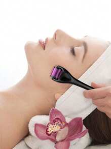 1 قطعة من أدوات العناية بالبشرة المخصصة بمدقة نسيج الجلد الدقيقة لتحسين العناية بالبشرة والجمال، أدوات التقشير الدقيقة، أسطوانة ميكرو إبر التيتانيوم للعناية بالوجه وعلاج تساقط الشعر، مدقة تدليك للوجه والفروة والنمو الشعري، أداة تجميل للاستخدام المنزلي/صالونات التجميل