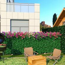 Conjunto de 1 peça, tela de cerca de privacidade de hera, cerca de folhas de hera artificial, cerca de privacidade verde com suporte de malha, jardim ao ar livre, pátio, decoração de parede verde de varanda