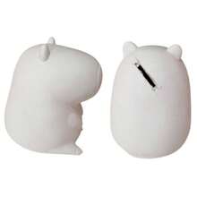 10 Alcancias de capibara de yeso sin pintar, manualidades, recuerdo fiesta + 1 pieza extra - Blanco - Ver 4