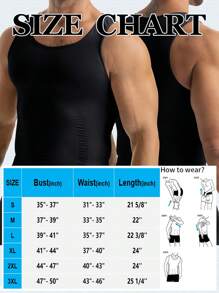 Men's Slimming Compression Shapewear Vest And Tight-Fitting Muscle Tank Top, Tummy Control Undershirt And Body Shaper With Abdomen And Belly Compression, Breathable Athletic Base Layer Shirt For Gym, Workout, Fitness, Sports, Training, And Gynecomastia - Slimming Belly Shaper Undershirts And Underwear Top For Boobs Support