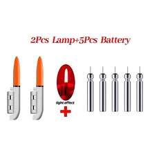 Bộ 2 đèn đầu cần câu kèm 5 pin - Báo động cắn câu cá có độ sáng cao, đèn đỏ và xanh lá cây, dùng cho câu cá biển - Nhiều màu - Xem 12