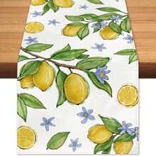 Italian Lemon Summer Table Runners - Party Holiday Kitchen Vanity Decor - Housewarming Gift For Women & Couples
