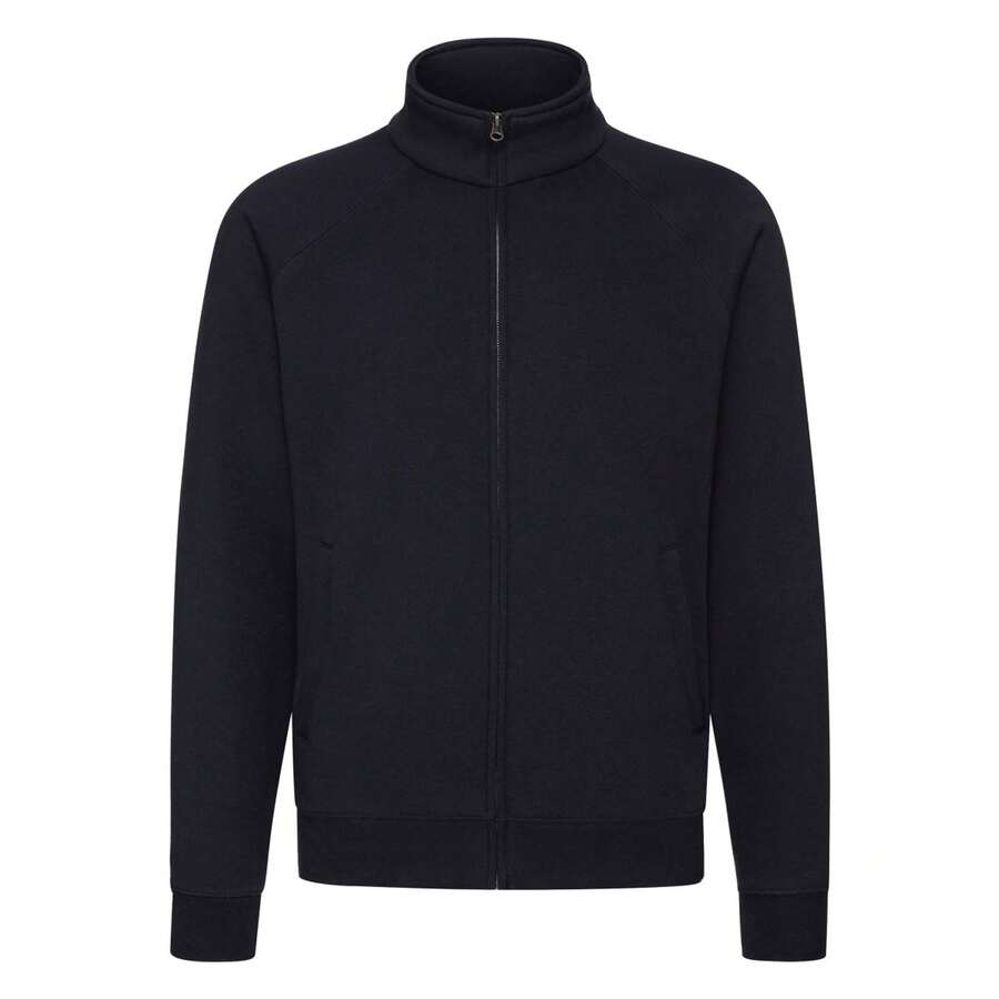 Fruit of the Loom Mens Premium Sweat Jacket (Deep Navy) - Blue - View 1