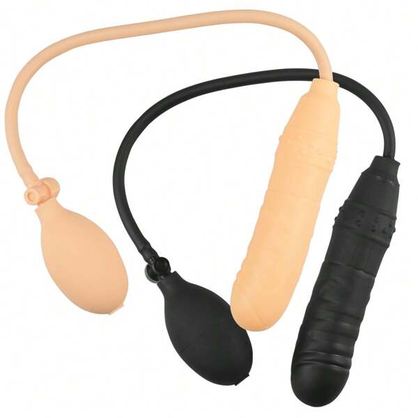 PVC aufblasbares Modell eines Penis-Dildos, Analplugs, SM-Sexspielzeug, zwei Farben, Anal-Plug für Männer und Frauen, Anal-Trainer, geeignet für Paar, Erwachsenen-Sexspielzeug, erotisches Spielzeug