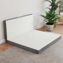 CHEVNI 4 Inch Tri Fold Mattress Twin Full Queen Hybrid Mattresses Memory Foam Mattress With Washable Cover And Non-Slip Bottom - Grey - View 7