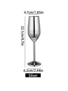 1pc Summer Party 304 Stainless Steel Champagne Flute, Creative Gold Cup, Cocktail Glass, Wine Bar Hotel Decor