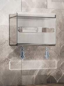1 Stück transparente Luxus-Acryl-Taschentuchbox, wandmontierte wasserdichte Taschentuchaufbewahrungsbox für Badezimmer, bohrfreies Design, Küche, Badezimmer, Toilette, Wohnzimmer Schreibtisch Papierbox, Taschen, Make-up-Tasche, Waschtisch, Reise, Make-up-Tasche, Aufbewahrung, Make-up-Organizer, Make-up-Taschen, Kulturbeutel, Schreibtischorganizer, Kosmetiktasche, Make-up-Beutel, Make-up-Organizer, Waschtischzubehör, Make-up-Beutel, Make-up-Taschen, Schmuckkasten, Beutel, Make-up-Pinselhalter, Pinselhalter, Parfümorganisator, Beuteltasche, Geschenke für Frauen, Weihnachtsgeschenke, Geschenkideen für Frauen, Raumdekoration - Transparent - Übersicht 5