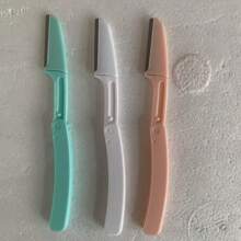 3 szt. maszynek do brwi, trymer do brwi z prostym uchwytem i ochronną osłoną