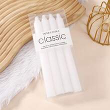 Box Of 4pcs Modern Minimalist Taper Candles,20cm/25cm Tall,Multi-Color Optional,Fragrance-Free Design For Festive Party & Home Decor, Gift Box,Festive Party Ambiance Candles,Suitable For Easter Day,Father's Day,Mother's Day,Weddings,And Various Other Holidays,Dinner Table Decorations, Birthday Party,Romantic Candles,Men&Women Gift,Outdoor Picnic Emergency Lighting Candle - Multicolor - View 20