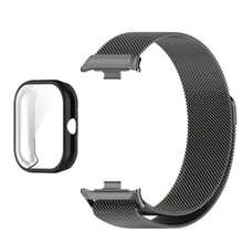 米兰尼斯表带适用于小米红米手表 4/5/8Pro/9Pro 金属表带，带 TPU 外壳屏幕保护膜软膜替换磁环表带 - for Redmi Watch 5 - 查看 13