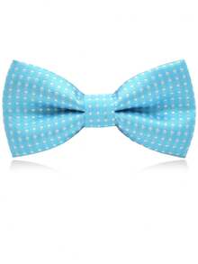 Adjustable Polka Dot Children Bow Tie, Boys Girls Flower Girl/Boy Wedding Party Accessories, British Style Infant Bowtie For 3-16 Years Old Kid Costume, Birthday Formal Wear