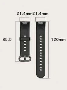 2pcs Set: Solid Color Casual Detachable Silicone Smart Watch Band + Semi-Enclosed Silicone Watch Protective Case, Suitable For Whole Day Wear, Compatible With Redmi Watch 2 Lite - Redmi Watch 2 Lite - View 3