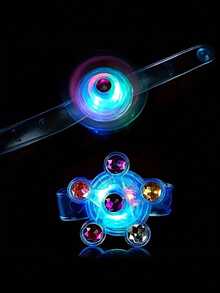 24pcs/12pcs/6pcs/1pc - Glow Bracelet, LED Rotating Glow Bracelet, Luminous Strap Flashing Wristband Decoration, Glow Party Supplies, Birthday Gift, Gift Bag Filler, For Adult Use Only - Multicolor - View 9