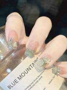 50个/包 冰山山茶花美甲配件，各种尺寸，DIY美甲饰品，美甲用品，美甲挂件，美甲宝石 - 彩色 - 查看 5