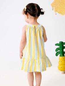 Balabala Girls' Princess Dress, Breathable & Elegant Summer Outfit - Yellow Tone - View 4