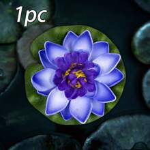 6 Pezzi Fiori Galleggianti A Loto E Ninfea A Led Impermeabili Per Decorazione Piscina, Lampada Notturna A Colori Cambiante, Può Essere Usato Per La Decorazione Di Desideri, Fiumi O Piscine