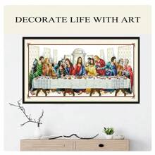 SNA 2025 New Style DIY Needlework Handmade Cross Stitch Kit Set Embroidery Printed Cross-Stitch Last Supper Gift For Home Decoration