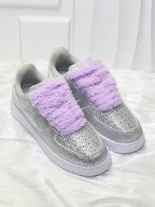 1 对 1.5 厘米宽蓬松内搭鞋带，休闲鞋配件 - #3992淺粉紫 - 查看 6