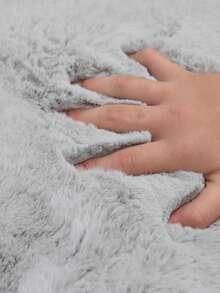 1 件人造毛皮不对称云形灰色柔软蓬松易清洁舒适可爱室内装饰地毯，适用于卧室、客厅、沙发、咖啡桌、更衣室、茶室和其他区域、秋季装饰、秋季装饰、房间装饰