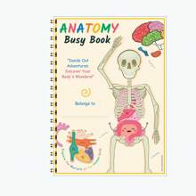 1 Libro interactivo de anatomía humana - Actividades de emparejamiento de órganos interactivos, descubre los secretos del Body, edición de viaje silencioso, el regalo educativo perfecto para cumpleaños para todas las edades