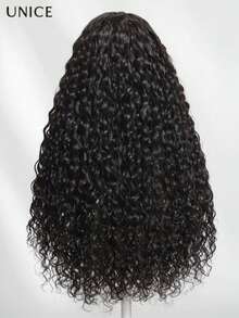 UNice 7x5 Bye-Bye Knots™ Wig Quick Glueless Water Wave Invisible Knots With Baby Hair Pre Cut Human Hair Wet And Wavy Put On And Go Human Hair Wig Pre Plucked 180% Density Pre Plucked Pre Cut Wear And Go Glueless Water Wave Drawstring Wig With Baby Hair - SNatural - Xem 6