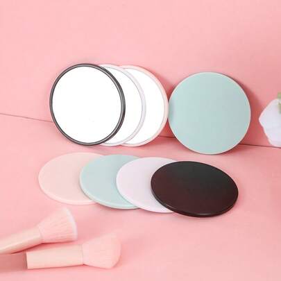 1pc Simple, Fresh Design Solid Color Glass Handheld Round Mirror, 2.76 Inches Mini Size, Convenient For Women, Suitable For Home, Outdoor, & Dating Use, DIY-Drawable,Makeup,Cheap,Room Decor,Vanity,Travel,Bedroom,Makeup Accessories,Mirror,Vanity Mirror,Mini Mirror,Compact Mirror,Mirror Small,Hand Mirror,Cheap,Stocking Stuffers,Makeup,Makeup Tools,Cheap Stuff,Gifts,Gifts For Women,Christmas Gifts,Giveaways,Travel,Cheap Stuff,Travel Essential