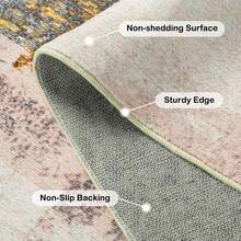 Homore Entrance Rug Indoor Door Mats For Entryway Modern Abstract Washable Rug Non Slip Throw Rugs For Bedroom, Kitchen, Front Door Entryway - màu nâu - Xem 6