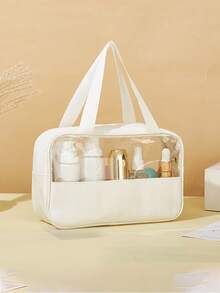 3/1 Pcs Transparent Toiletry Bag, Ladies Makeup Bag, Large Travel Cosmetic Bag, Transparent Toiletries Storage Pouch, Waterproof Wash Bag, Suitable For Bathroom, Dorms, Unisex, Cruise, Beach, Vacation, Summer Holiday - Multicolor - View 12