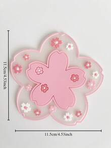 1 pieza Posavasos de silicona con forma de flor, disponible en múltiples tamaños, almohadilla aislante para proteger las mesas de quemaduras, de vuelta a la escuela