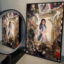 1pc Phim hoạt hình Pop Alice Liddell Áp phích quán cà phê Phòng trang trí nghệ thuật treo tường không có khung - Nhiều màu - Xem 17