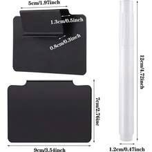 5 个标签夹 + 1 个白板笔、PP 可拆卸标签夹、名片夹、可重写价格标签 - 彩色 - 查看 2