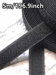 196.9inch Magic Tape With Hook And Loop For Shoes And Clothes,Hook And Loop Double-Sided Tape, Self-Adhesive Magic Tape, For Window Fixation, Photo Frame, Mosquito Net,Clothes, Bags,Carpet, Car Strong Adhesive