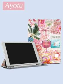 Ayotu Summer Junk Travel Junk Case Compatibel met Samsung Galaxy Tab/IPad,IPad 9e/8e/7e Generatie 10.2 Inch,Nieuwe IPad 10e Generatie Cover,Met Automatische Wake/Sleep,Vierhoeken Anti-Val