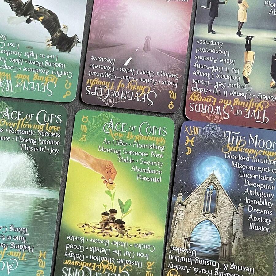 In21 Tarot Card Game - Beginner-Friendly Fortune Telling Deck For Family Parties & Gatherings - Multicolor - View 1