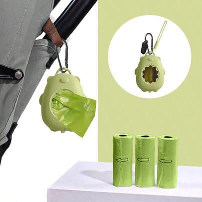 Hộp lưu trữ + 45 chiếc túi đựng tã dùng một lần + 1 chiếc kẹp + 1 chiếc túi xích chống rơi cho xe đẩy em bé Giá đựng túi rác di động và máy phân phối túi nhựa 2025 được nâng cấp, thích hợp cho xe đẩy em bé ngoài trời, ô tô, phòng khách, tiệc tùng
