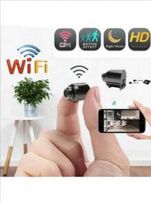 1pc Small Wireless Hidden Smart Camera. With Video Recording. Battery-Free WiFi Security Monitoring Camera, With Photo And Video Recording Function And Application Control, Suitable For Outdoor And Indoor Dog And Cat Monitoring/Home/Recording/Law Enforcement/Evidence Collection.