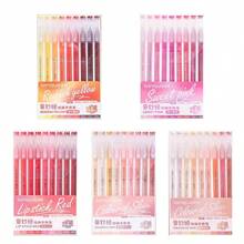 186pcs Set Morandi Gradient Color Neutral Ballpoint Pen, 0.5mm Transparent Barrel, Suitable For Drawings, Highlighting, Can Be Used As Arts & Crafts, Holiday, Birthday, Back-To-School Gifts, Party Favors - Multicolor - View 18