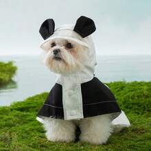 Waterproof Raincoat Panda Design Cute Rain Jacket, Suitable For Small, Medium And Large Dogs, Outdoor Use - Black and White - View 5
