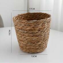 Panier tressé style ferme à fleurs, vase DIY. Panier de rangement multifonctionnel