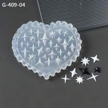 1PC Spring Flower Silicone Nail Mold, Tulip, Orchid And Leaf Pattern, Flower, Star, Mushroom Heart-Shaped Silicone Nail Mold - Suitable For UV Gel Resin Decoration, DIY Salon Quality Nail Products, DIY Nail Decoration Hand Tools, Carving Mold, Gel Printing Template, Nail Carving, 6 Different Styles To Choose From