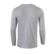 Gildan Unisex Adult Softstyle LongSleeved TShirt (Sports Grey) - 灰色 - 查看 2