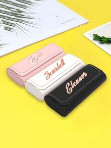 Customized Eyeglass Case, Women's Style Eyeglass Case, Anti-Crush Portable Creative Fresh Minimalist Sunglasses Case, Myopia Glasses Case Unisex, Extra Large Eyeglass Case Suitable For Oversized Frames, Suitable For Sports, Travel, Daily Carry, Also Can Be Used As Gifts, Such As Holiday Gifts Or Special Occasion Gifts Like Weddings, Graduations, Etc. - Multicolor - View 3