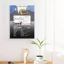 Framed JuiceWRLD Canvas Wall Art Goodbye And Good Riddance 5 Year Anniversary Special Edition Rap Album Cover Poster, Exclusive Music Prints For Bedroom Game Room Living Room Bar Studio - Framed - View 2