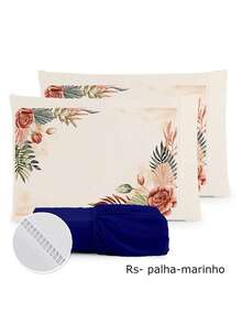 3-Piece Sheet Set 400 Thread Count For Queen King Single Bed Micropercal - RS STRAW WHITE - View 5