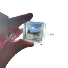 Square Pendant Blank Acrylic Pixel Filter Keychain For Men And Women - Multicolor - View 13