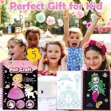 1 Set di quaderni per disegno e pittura con foglio di lamina dorata, materiale per viaggi, regalo per bambini