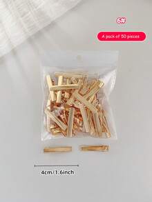 12/20/50 chiếc/gói, Nhiều kích cỡ kẹp cá sấu kim loại, Phụ kiện tóc DIY thủ công sáng tạo, Vật liệu kẹp tóc, Kẹp vàng và bạc, Kẹp tóc kẹp móng vuốt - Màu sắc hình ảnh - Xem 17