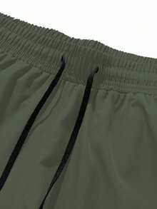 Women's Quick-Dry Running Sports Shorts - Army Green - View 4