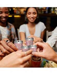 4/2/1pc Stainless Steel Chain Shot Glasses, Cute Mini Liquor Cups, Cocktail Shooter Set, Creative Drinking Cups, Reusable Small Party Cups, Party Game Sake Cups, 30ml Stainless Steel Liquor Cups With Necklace Chain, Champagne Cups, Suitable For Wedding, Bachelor Party, Wine Tasting - Multicolor - View 5